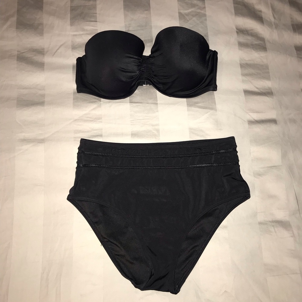 Black High Waisted Bikini VS